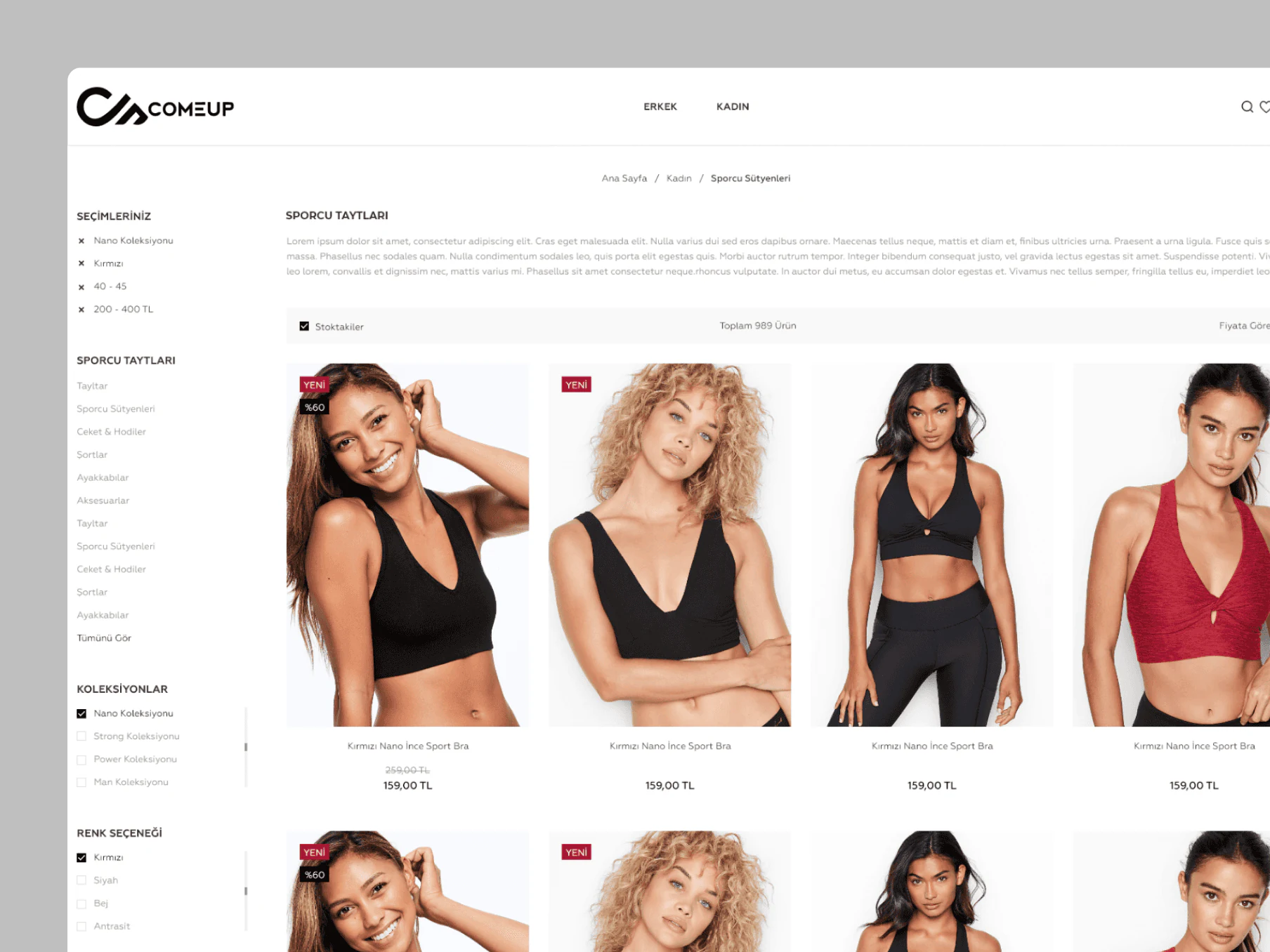 Category page