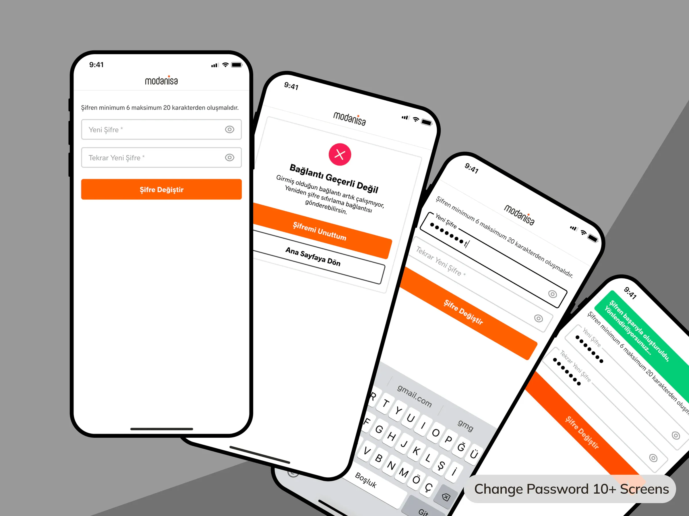 Change password flow