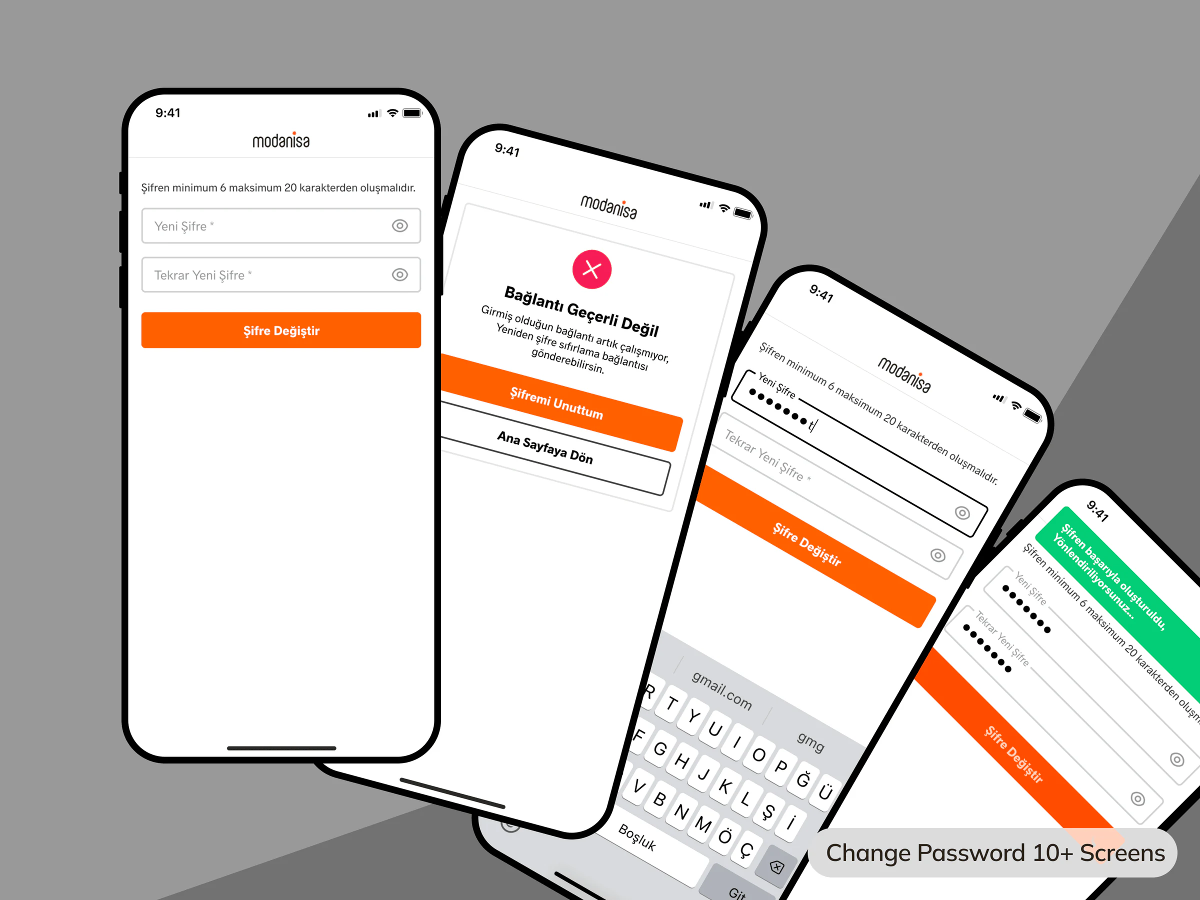 Change password flow