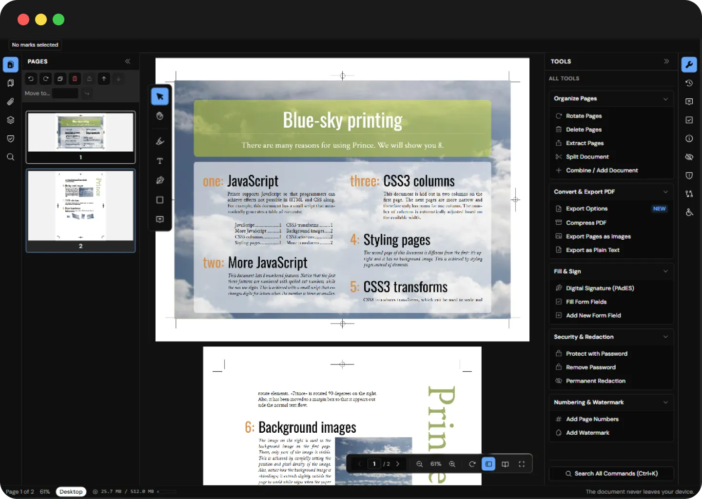 PDF editor